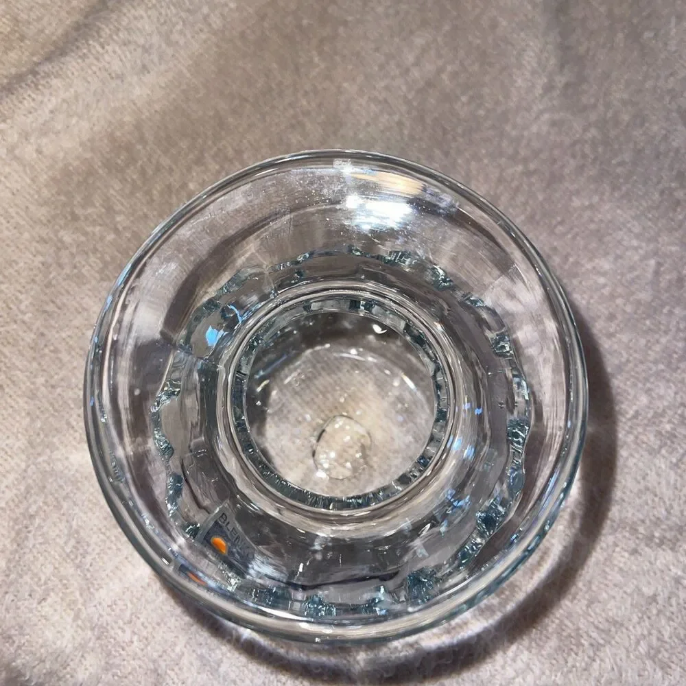 Vintage MCM Clear Glass Blenko Handmade 4.25